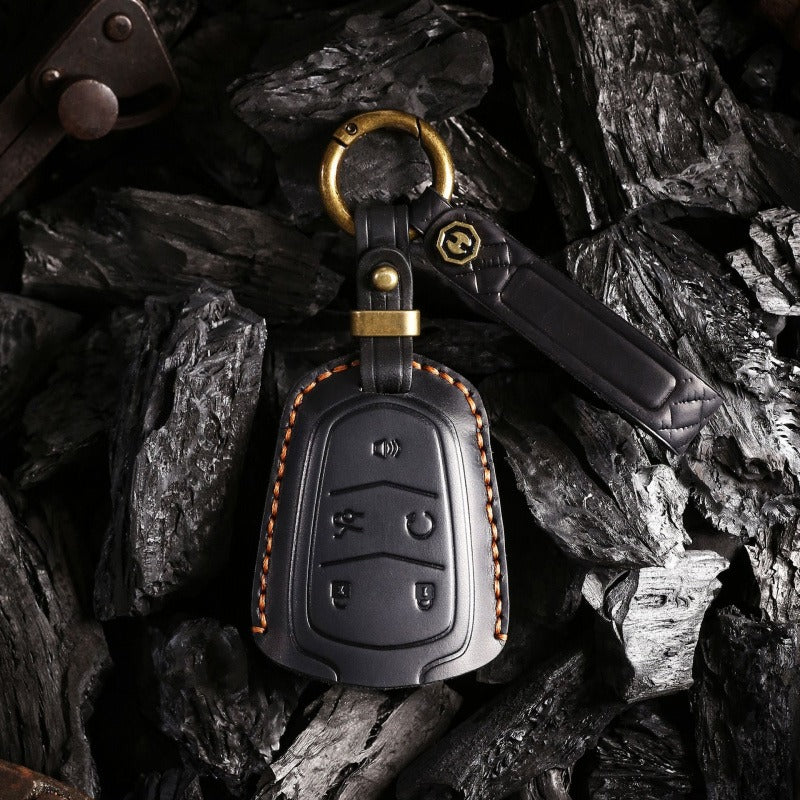 Cadillac ATS-L XTS CTS XT5 CT6 Leather Key Case(#CA317)