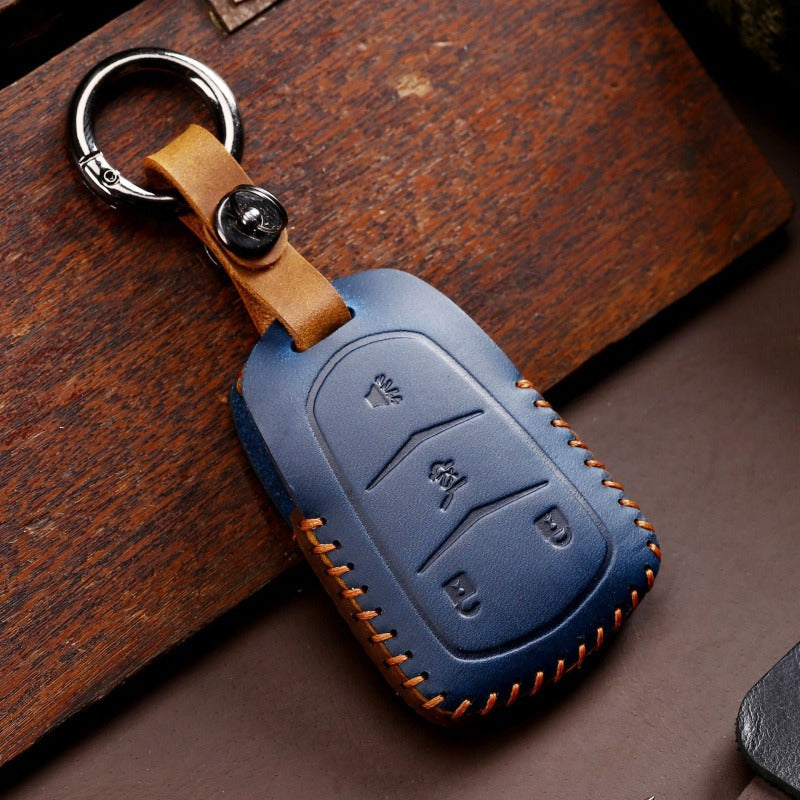 Cadillac Crazy Horse Leather Key Case ATS-L SRX CTS XT5 CT6(#CA186)