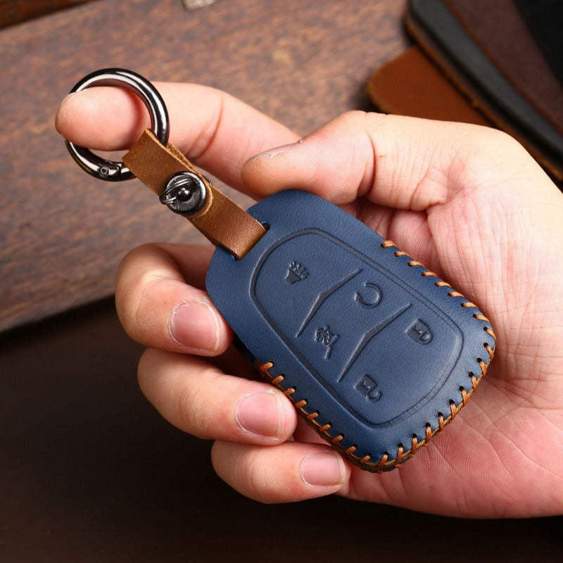 Cadillac Crazy Horse Leather Key Case ATS-L SRX CTS XT5 CT6(#CA186)