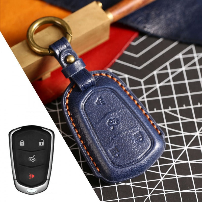 Cadillac CT4 CT5 CT6 XT4 XT5 XT6 Key Case(#CA314) - Key-4 / Blue