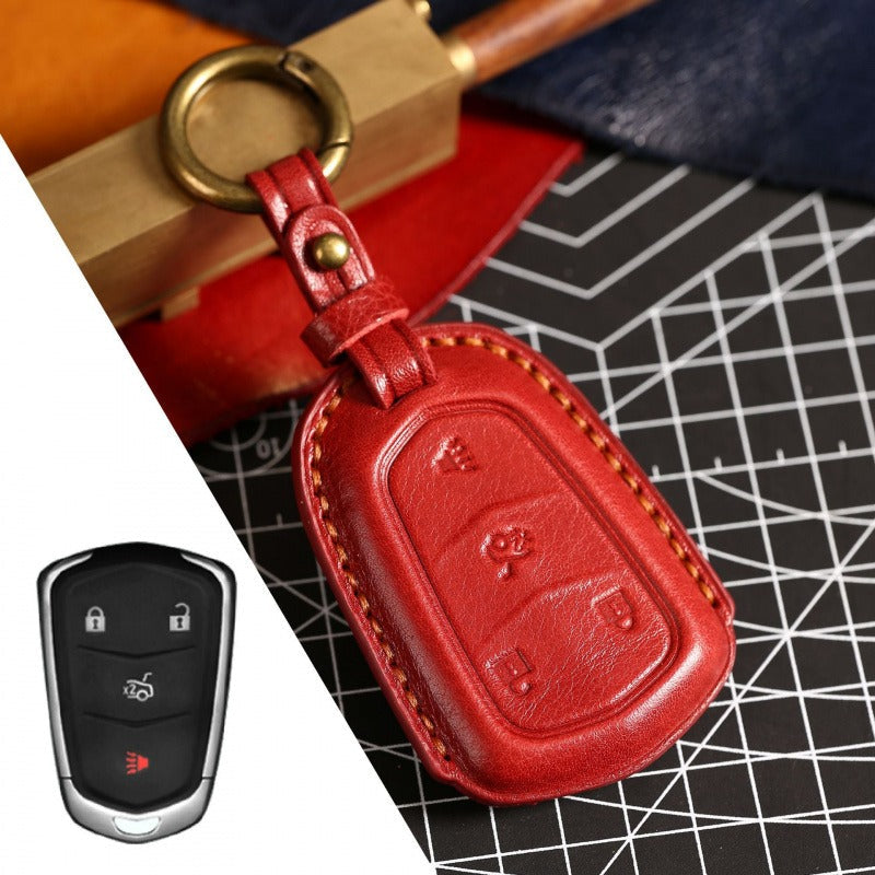 Cadillac CT4 CT5 CT6 XT4 XT5 XT6 Key Case(#CA314) - Key-4 / Red