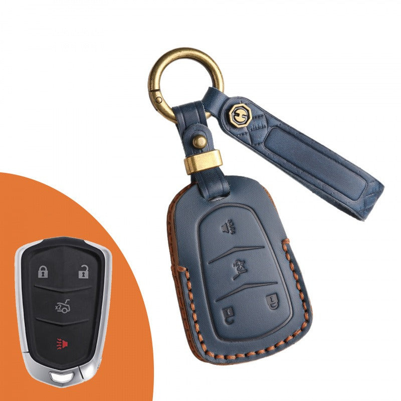 Cadillac CT4 CT5 CT6 XT4 XT5 XT6 Key Case(#CA319) - Key-4 / Blue