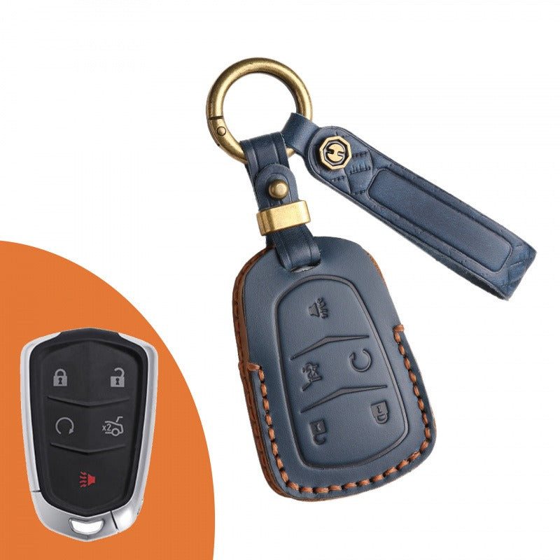 Cadillac CT4 CT5 CT6 XT4 XT5 XT6 Key Case(#CA319) - Key-5 / Blue