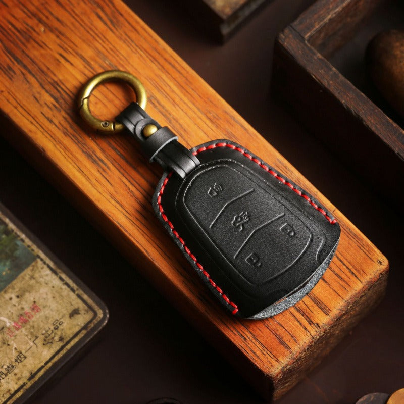 Cadillac CT4 XT4 Crazy Horse Leather Key Case(#CA190)