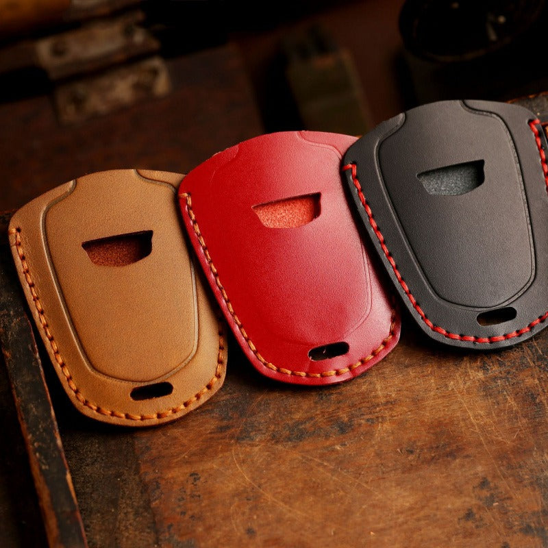 Cadillac CT4 XT4 Crazy Horse Leather Key Case(#CA190)