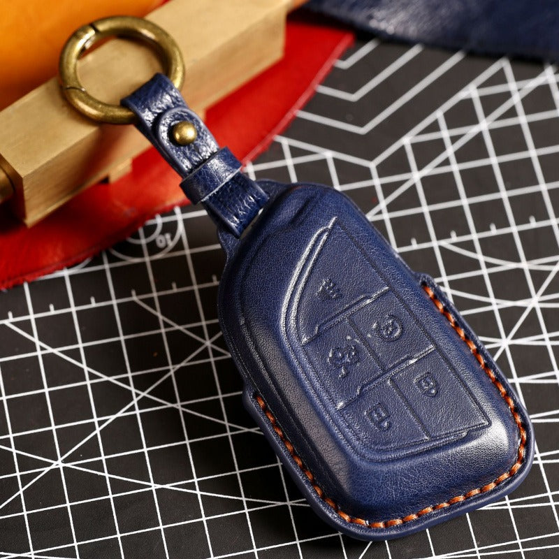 Cadillac CT5 CT4 XT5 XT4 ATSL XTS Leather Key Case(#CA188)