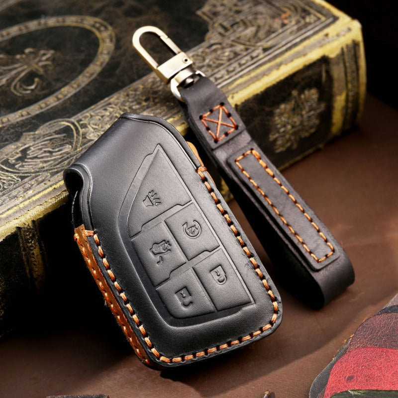Cadillac CT5 CT6 XT6 Leather Key Case(#CA184)