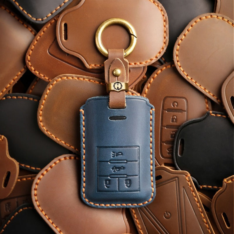 Cadillac CTS XTS Handmade Leather Key Case（#CA308)
