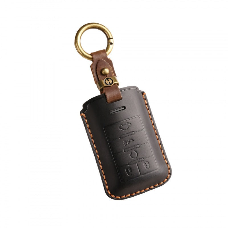 Cadillac CTS XTS Handmade Leather Key Case（#CA308)