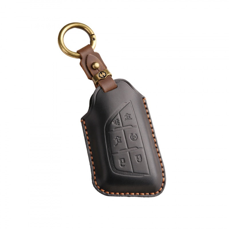 Cadillac Retro Leather Key Case(#CA189)