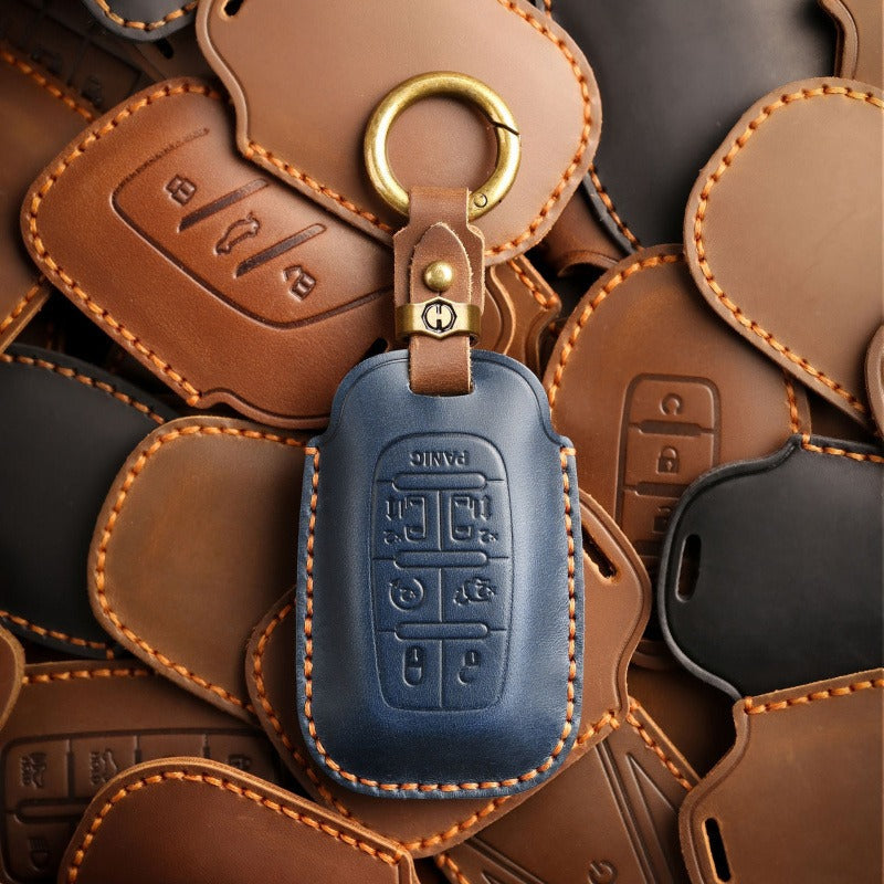 Cadillac XT5 XT4 XT6 Handmade Leather Key Case（#CA311）