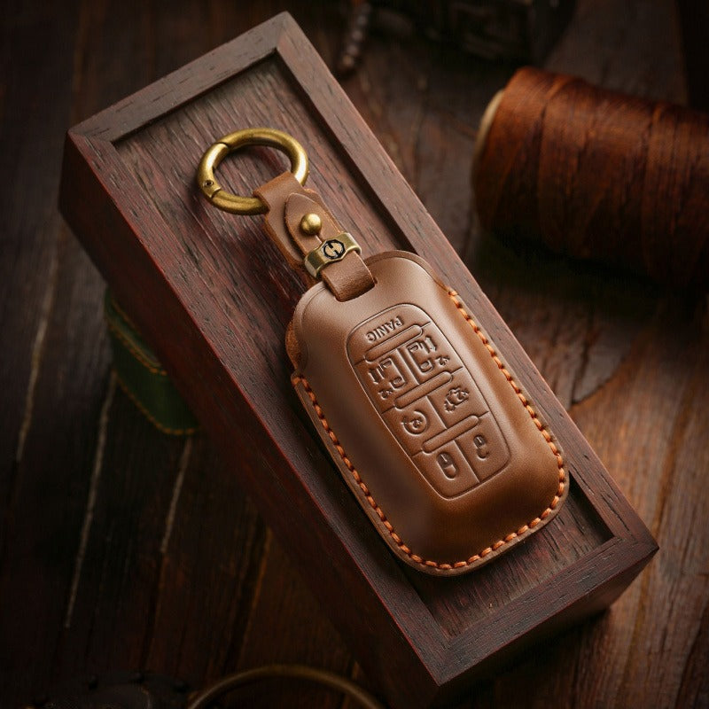 Cadillac XT5 XT4 XT6 Handmade Leather Key Case（#CA311）