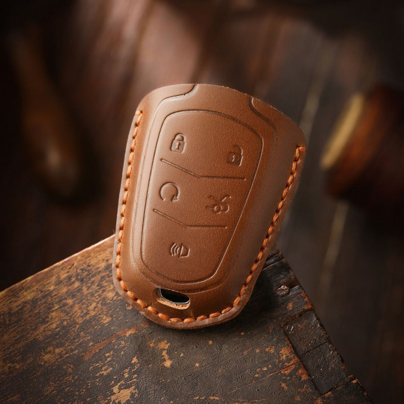 Cadillac XT5 XT4 XT6 Handmade Leather Key Case(#CA316)