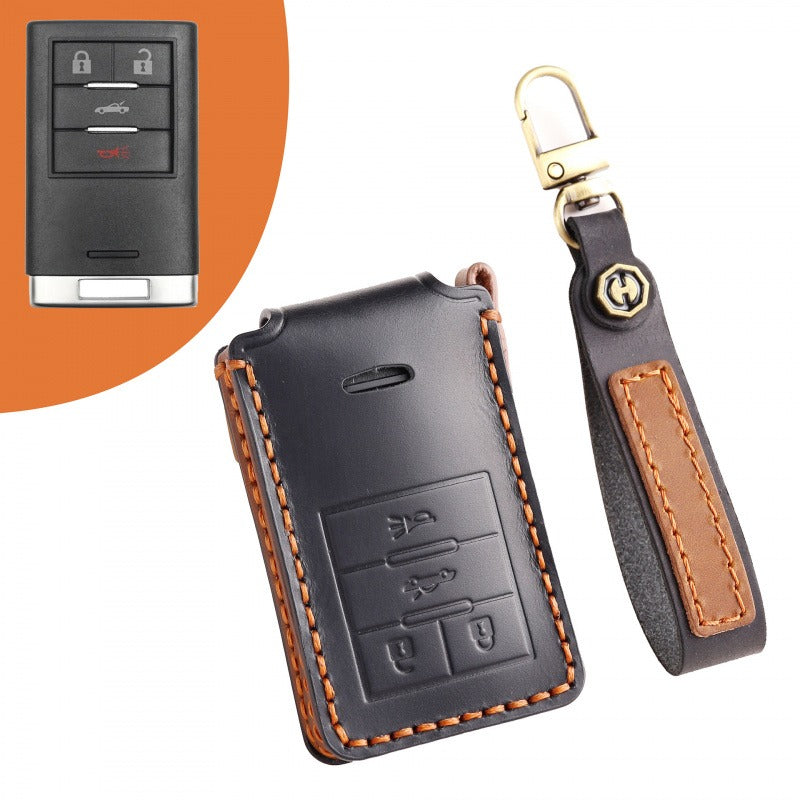Cadillac XTS SRX Escalade ATS Key Case(#CA312) - Key-4 / Black