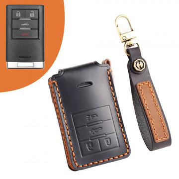Cadillac XTS SRX Escalade ATS Key Case(#CA312) - Key-4 / Black