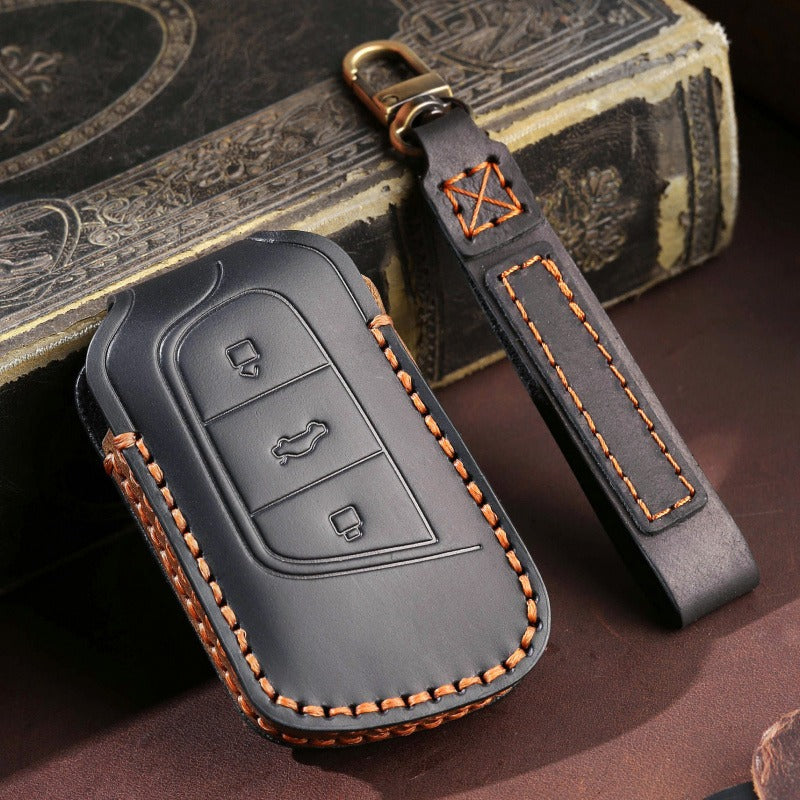 Chery EV Leather Key Case Little Ant Big Ant Arrizo e Tiggo e QQ Ice Cream(#TI07)