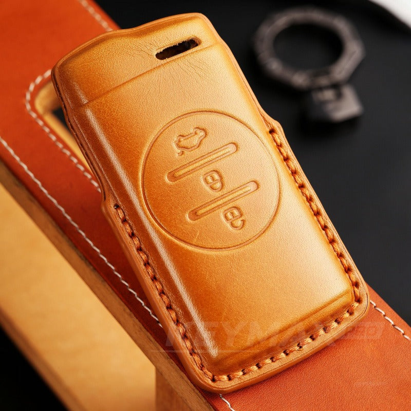 Chery EXEED Leather Key Case Lingyun TX VX LX Premium Cowhide Cover(#EX12)