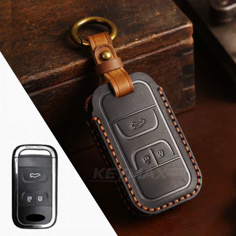 Chery EXEED Leather Key Case TXL LX Tiggo 3X Arrizo 5 Plus(#EX04) - Black