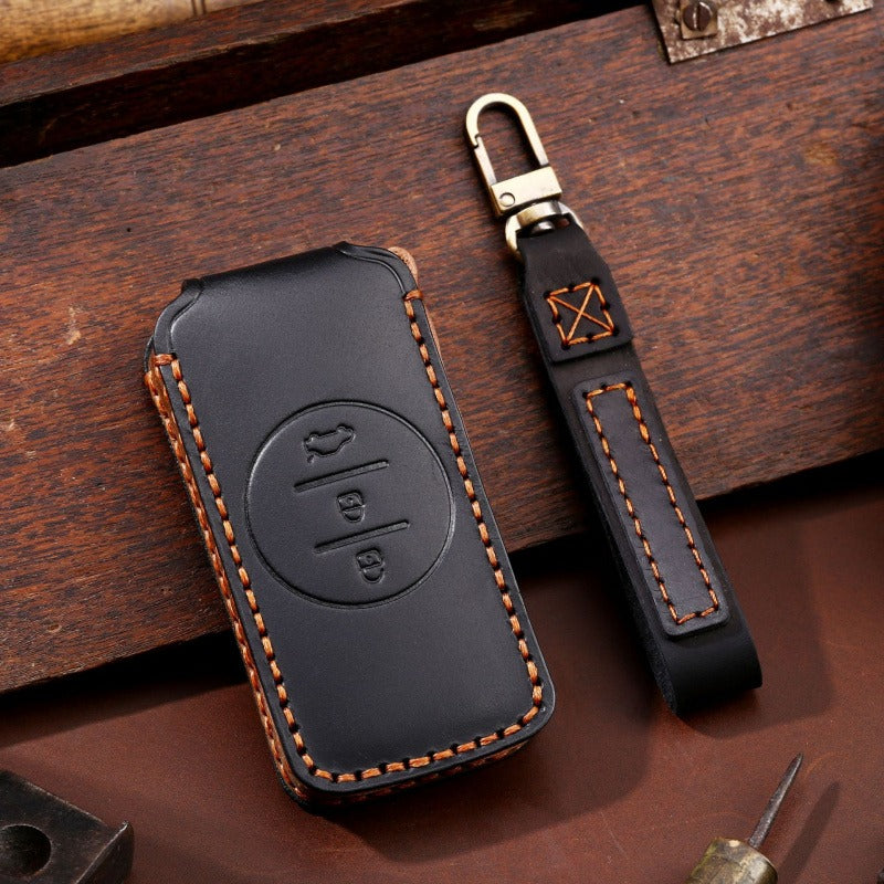 Chery Exeed Tiggo 7 Leather Key Case(#CY83) - Brown
