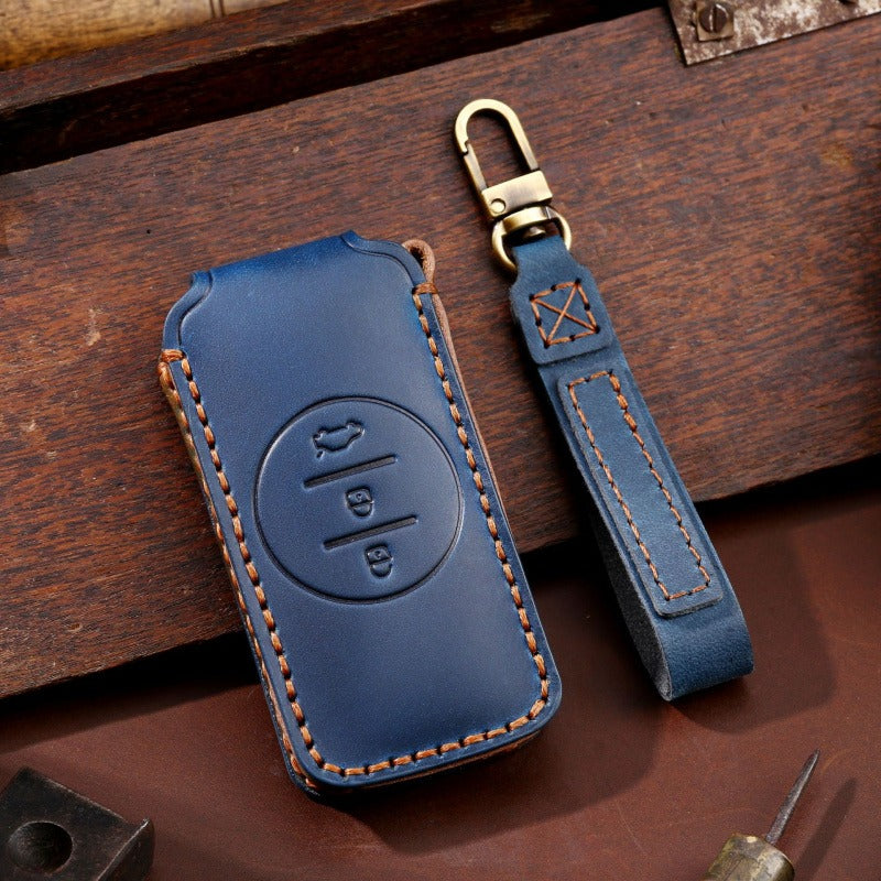 Chery Exeed Tiggo 7 Leather Key Case(#CY83) - Blue