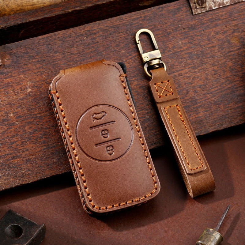 Chery Exeed Tiggo 7 Leather Key Case(#CY83) - Brown