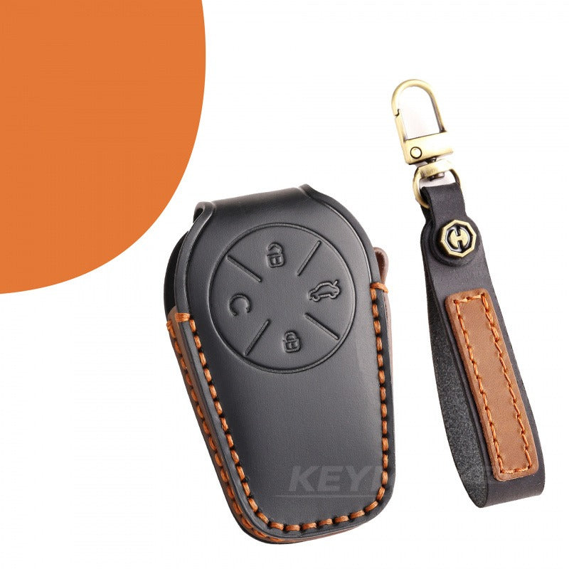 Chery EXEED VX TX Yaoguang Lingyun Leather Key Case(#EX21) - Black
