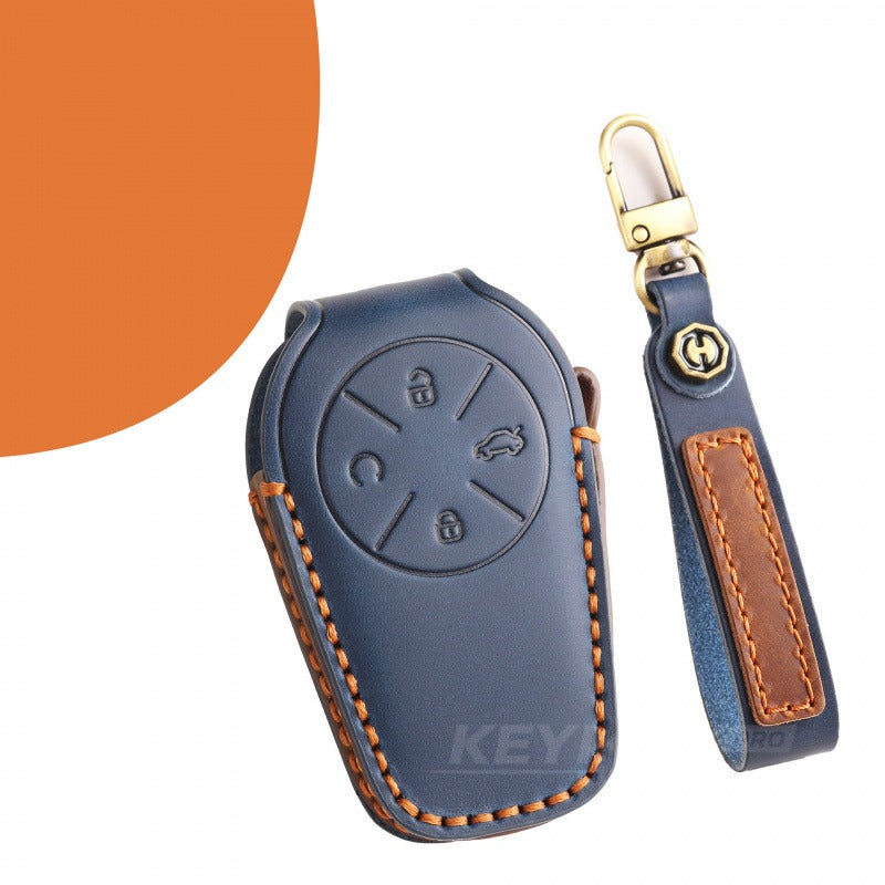 Chery EXEED VX TX Yaoguang Lingyun Leather Key Case(#EX21) - Blue