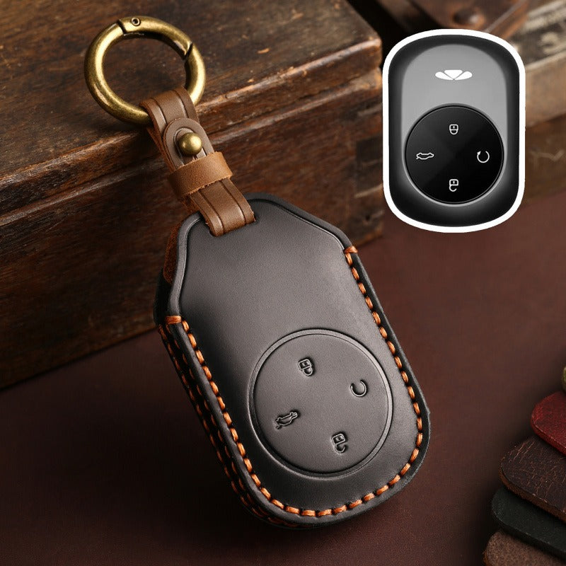Chery Fengyun T1 T9 Leather Key Case(#CY74) - Black