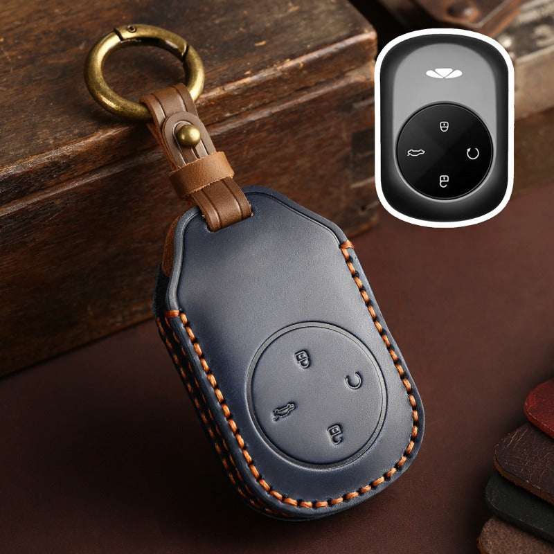 Chery Fengyun T1 T9 Leather Key Case(#CY74) - Blue