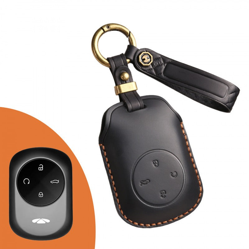 Chery Fengyun T9 Leather Key Case(#CY105） - Brown