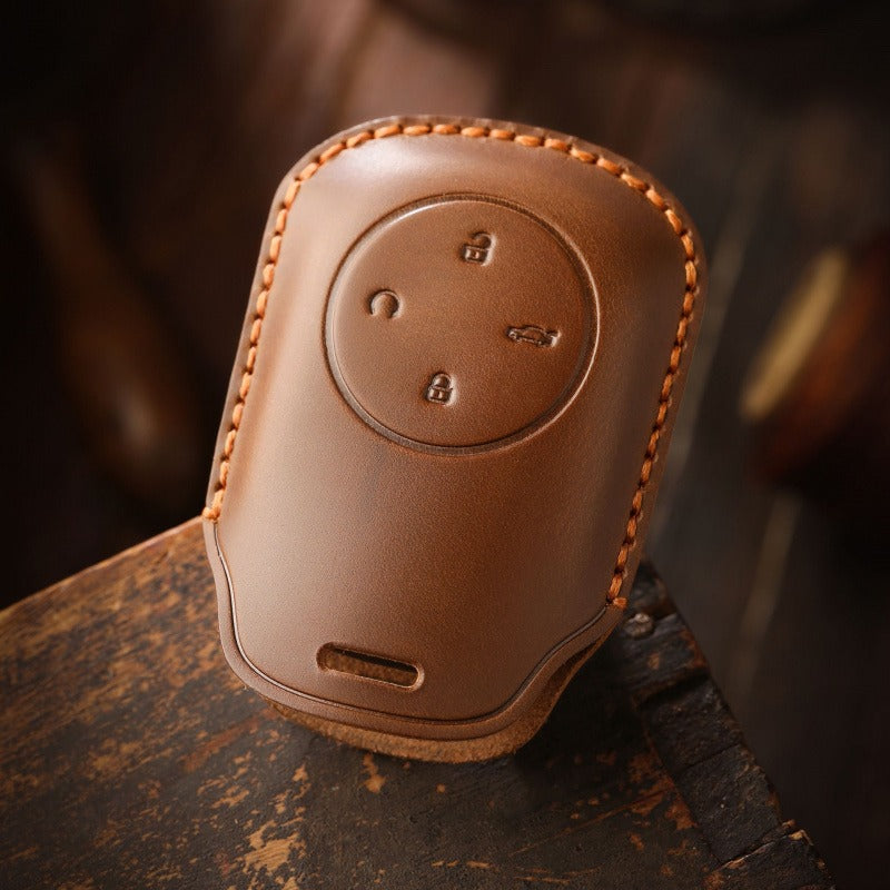 Chery Fengyun T9 Leather Key Case Genuine Cowhide Protective Cover(#CY77)