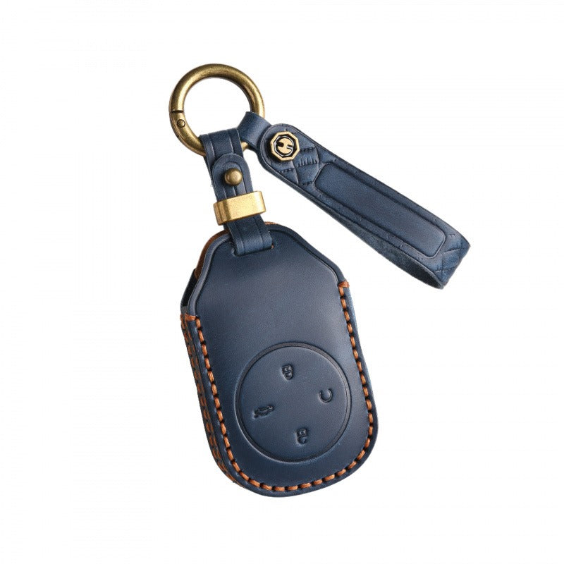 Chery Fulwin T10 T9 Leather Key Case Genuine Cowhide Premium Cover(#Fu26)
