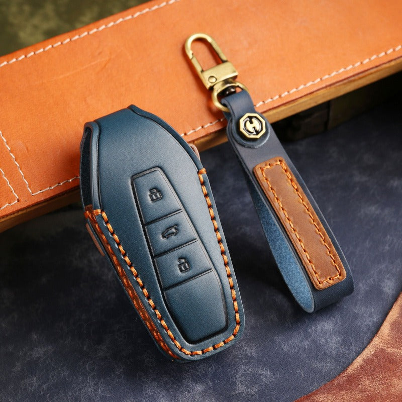 Chery iCAR 03 2024 Leather Key Case Handmade Genuine Cowhide Cover(#iC13)