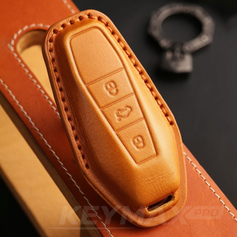 Chery iCAR 03 Genuine Leather Key Case Premium Cowhide Cover(#iC20)