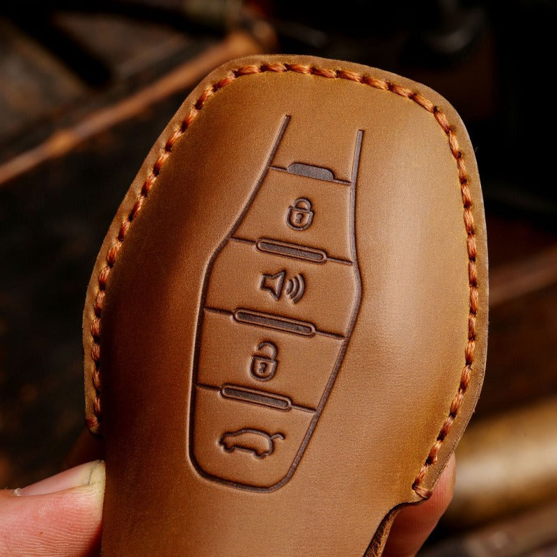 Chery Jetour Crazy Horse Leather Key Case(#JE23)