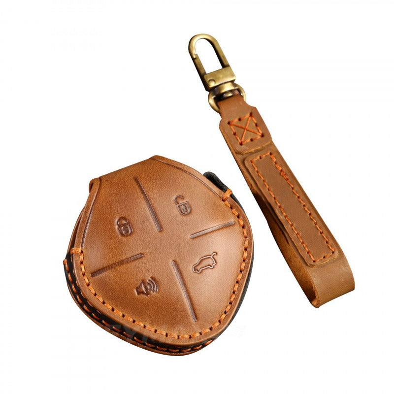 Chery Jetour Dasheng Leather Key Case Genuine Cowhide Premium Cover(#JE28)