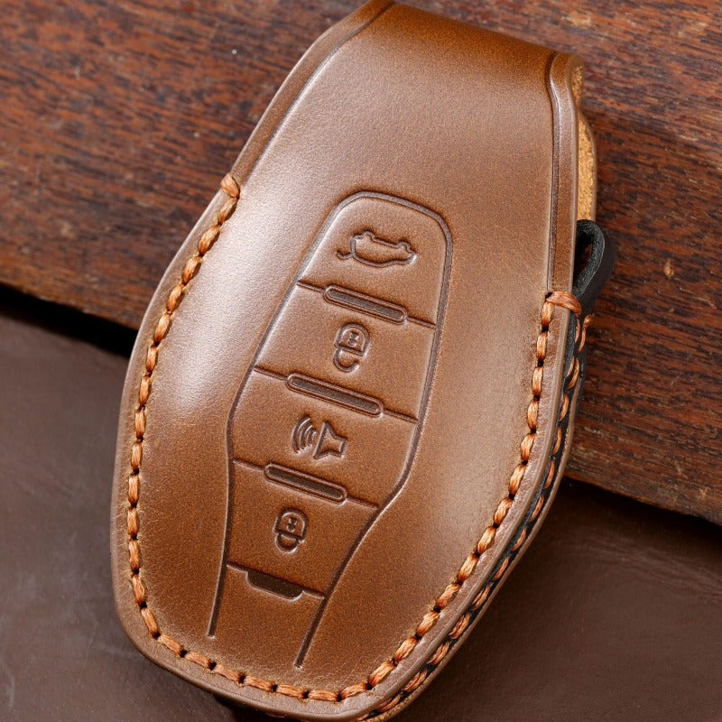 Chery Jetour X70 X90 Plus Leather Key Case Genuine Cowhide Cover(#CY78)