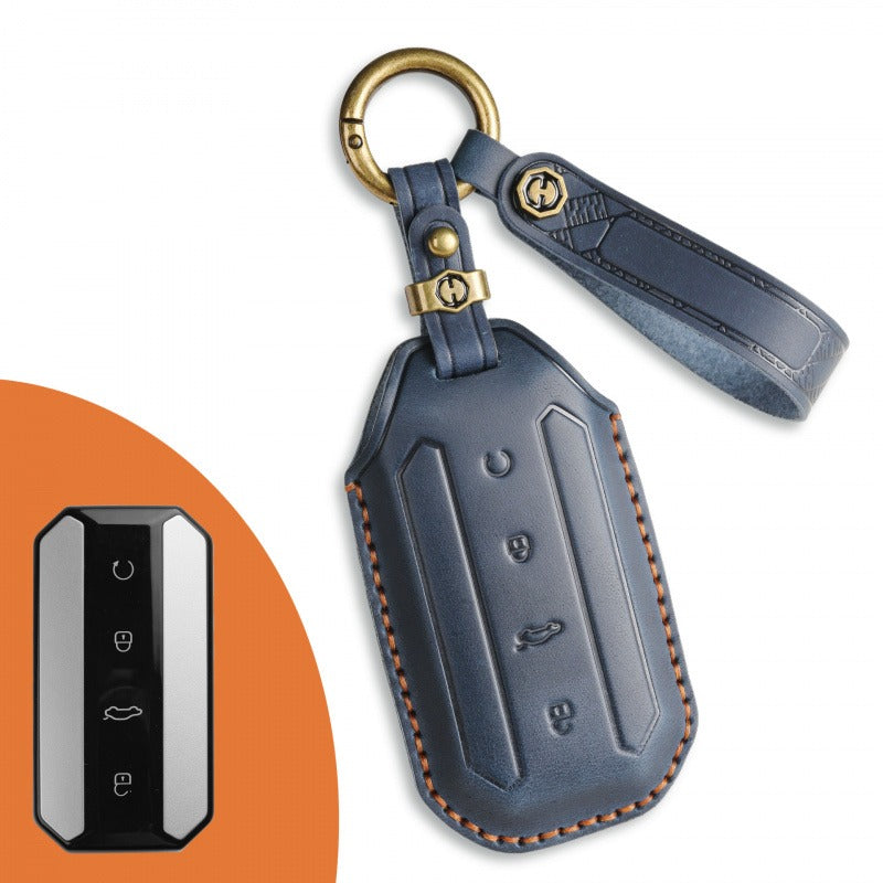 Chery OMODA JAECOO 7 C7 Leather Key Case(#CY82) - Blue