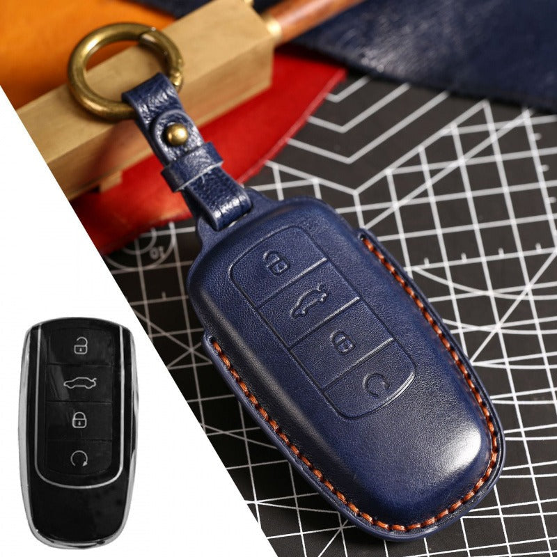 Chery Tiggo 8 Plus 5X Arrizo TXL Leather Key Case(#CY103) - Blue