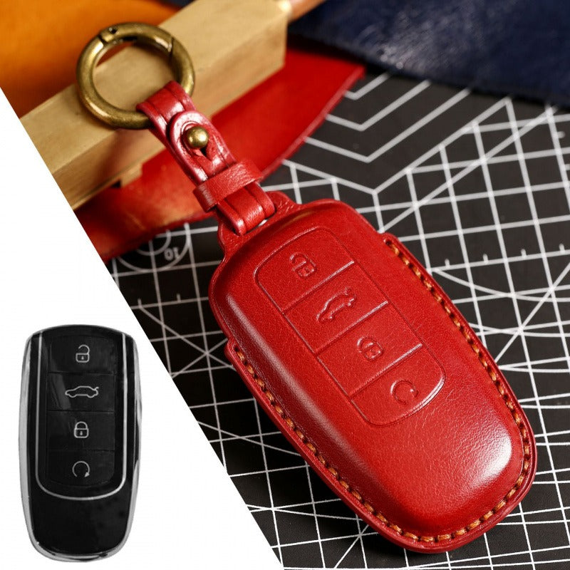Chery Tiggo 8 Plus 5X Arrizo TXL Leather Key Case(#CY103) - Red