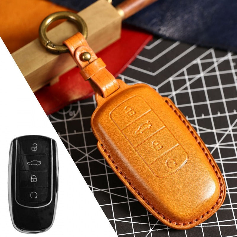Chery Tiggo 8 Plus 5X Arrizo TXL Leather Key Case(#CY103) - Black