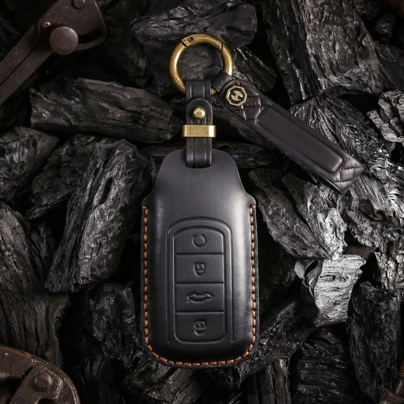 Chery Tiggo 8 PLUS Leather Key Case(#Ti24) - Black