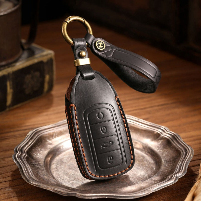 Chery Tiggo 8 Plus OMODA Leather Key Case Premium Cowhide Cover(#Ti23)