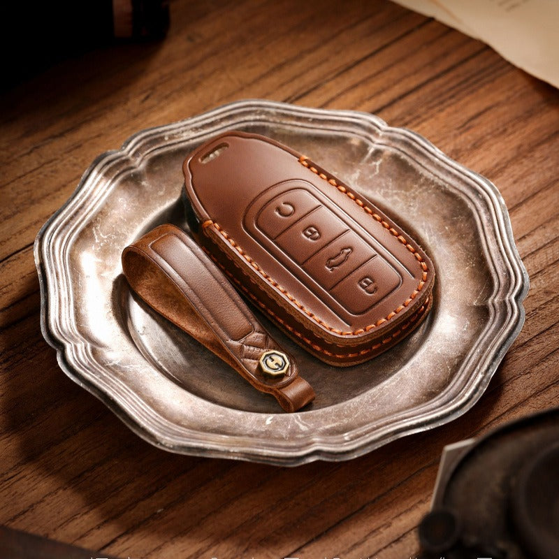 Chery Tiggo 8 Plus OMODA Leather Key Case Premium Cowhide Cover(#Ti23)