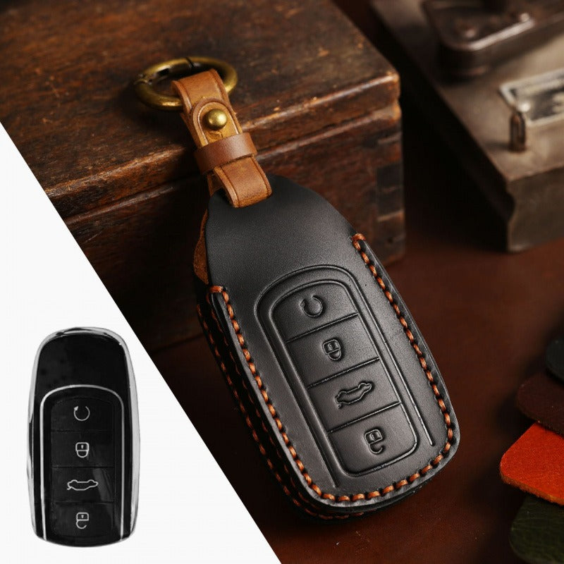 Chery Tiggo OMODA Arrizo Leather Key Case(#CY109) - Black