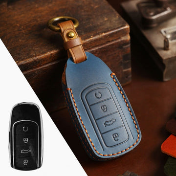 Chery Tiggo OMODA Arrizo Leather Key Case(#CY109) - Blue