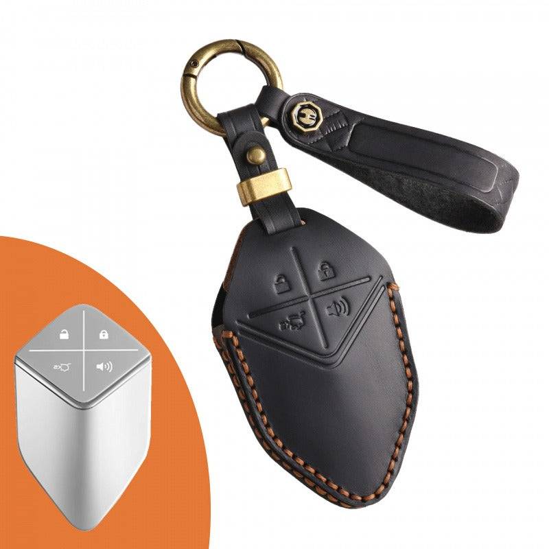 Deepal SL03 / UNI-K / UNI-T / UNI-V Leather Key Case(#DE208) - Brown