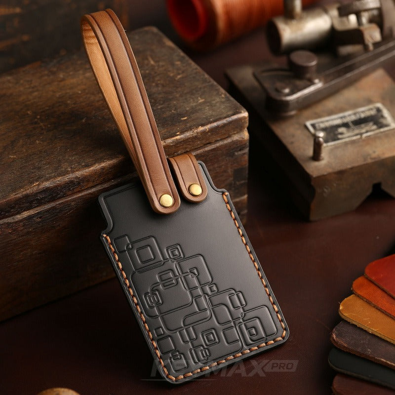 Exeed Sterra ET ES iCAR 03 Yaoguang NFC Card Key Case Leather Protective Sleeve(#CY76) - Type-Card Pack / Black
