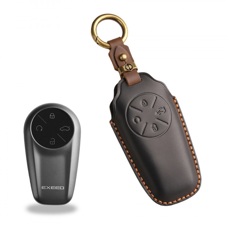 Exeed Sterra ET Handmade Leather Key Case(EX105) - Black