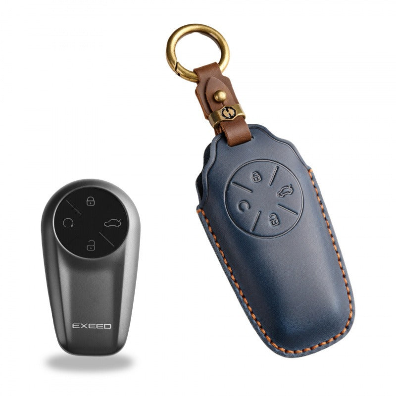 Exeed Sterra ET Handmade Leather Key Case(EX105) - Blue